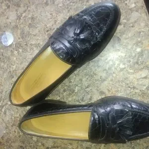 Johnston & Murphy  Black Italy Embossed Tassel Slipon Loafer Size 11M, (79) S H Ö E T E M P L E | A must-have fashion staple. Johnston  main image 4